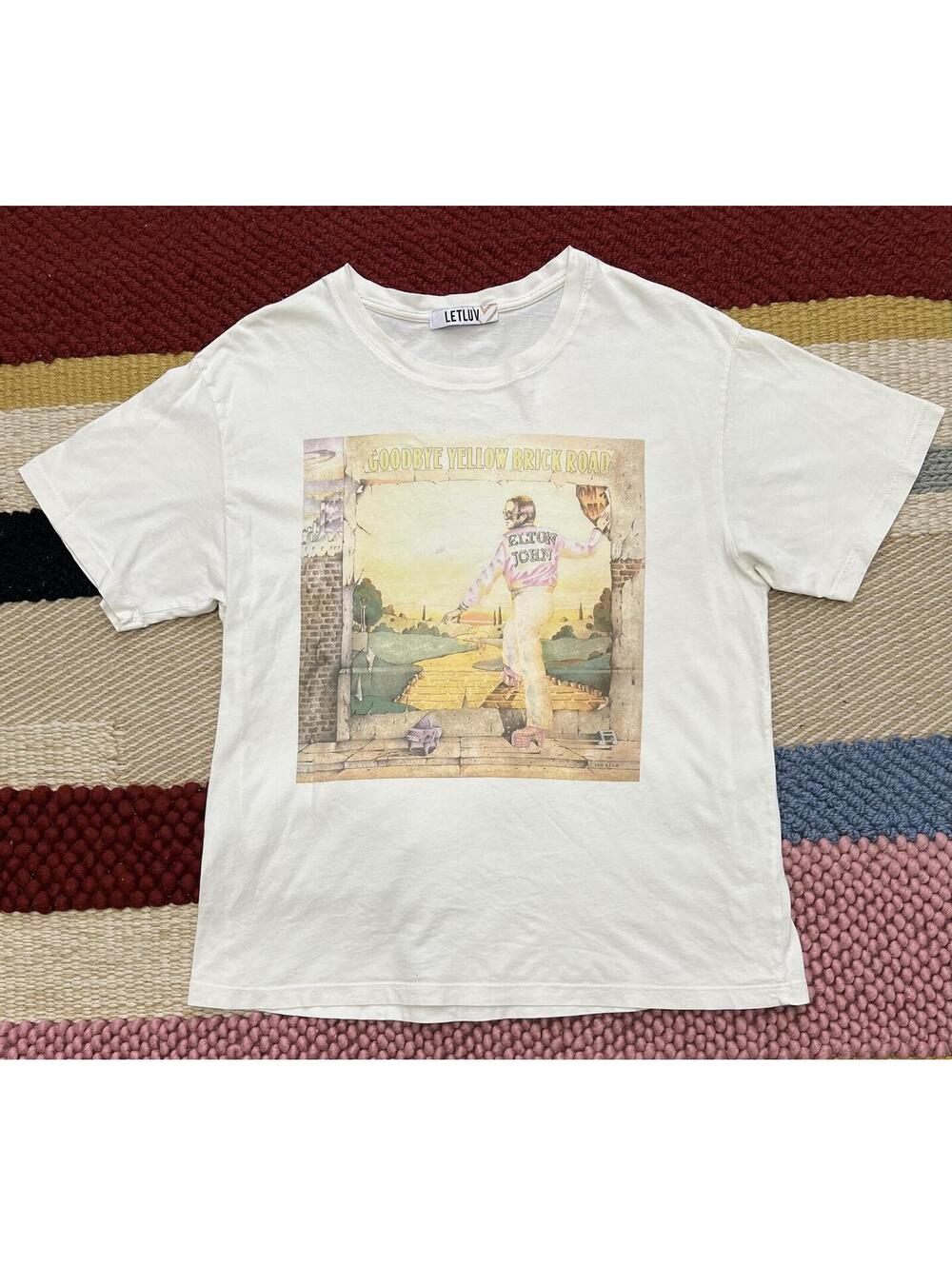 Anthropologie LetLuv Elton John tee, Limited edition Goodbye Yellow Brick Road - Picture 2 of 8